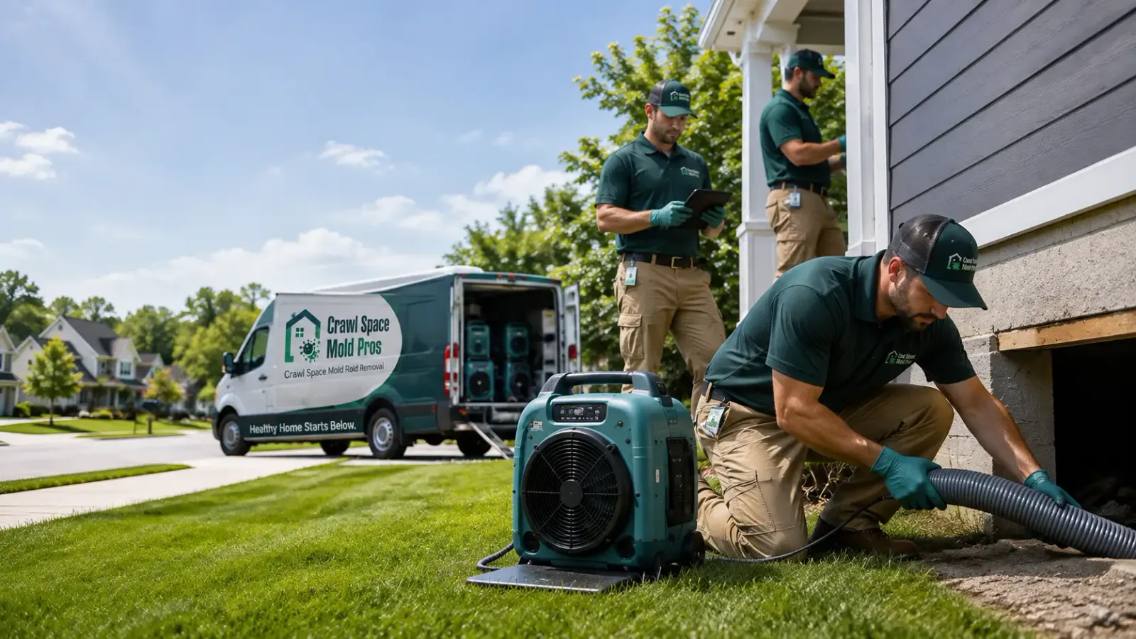Crawl Space Mold Removal in Ashton, MD